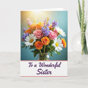 Sweet Sister Mothers Day Bloom Card