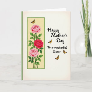 Sweet Sister Mothers Day Note Card