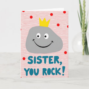 Sweet Sister You Rock Card