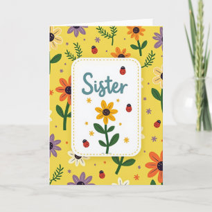 Sweet Sisters Floral Card