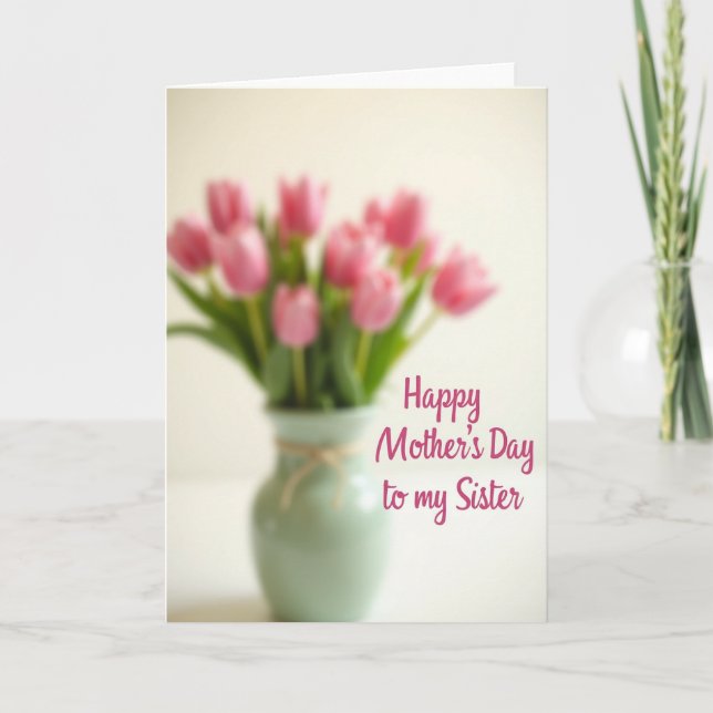 Sweet Sisters Mothers Day Card (Front)