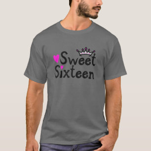Sweet Sixn 16 - Tiara Happy 16Th Sixnth Birthday P T-Shirt