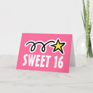 Sweet Sixteen (16) Birthday Cards