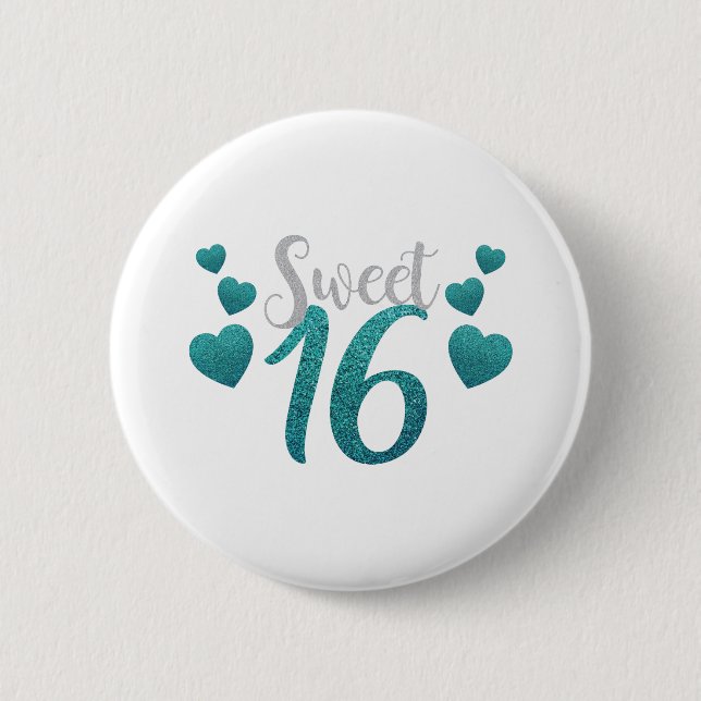 Sweet sixteen 16 Personalise Destiny Destiny'S 6 Cm Round Badge (Front)