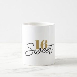 Sweet Sixteen 16th Birthday 16 Year Gift Favour Coffee Mug