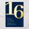 Sweet Sixteen 16th Birthday Party Foil Invitation