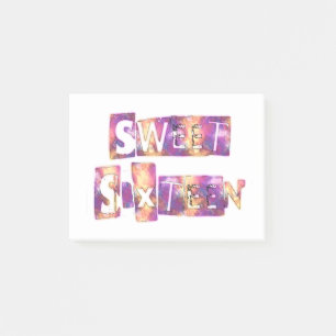 Sweet Sixteen Art Print Post-it Notes