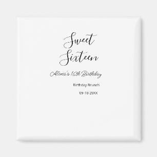 Sweet sixteen birthday brunch 16th birthday name d magnet