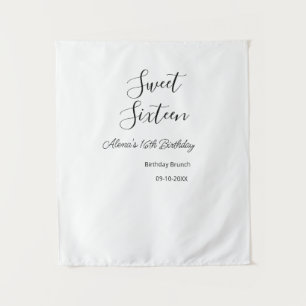 Sweet sixteen birthday brunch 16th birthday name d tapestry
