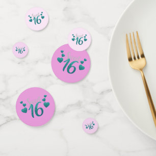 Sweet Sixteen Birthday Confetti