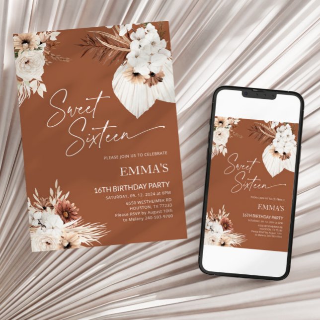 Sweet Sixteen Birthday Invitation 16TH Birthday (Creator Uploaded)