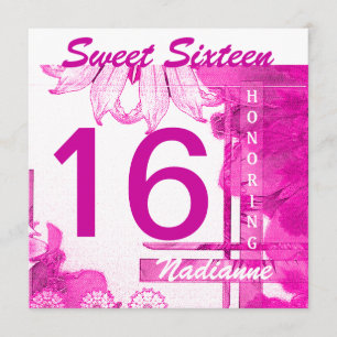 Sweet Sixteen Brezze Invitation-Cust. Invitation