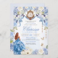 Sweet Sixteen Cinderella Blue Royal Birthday