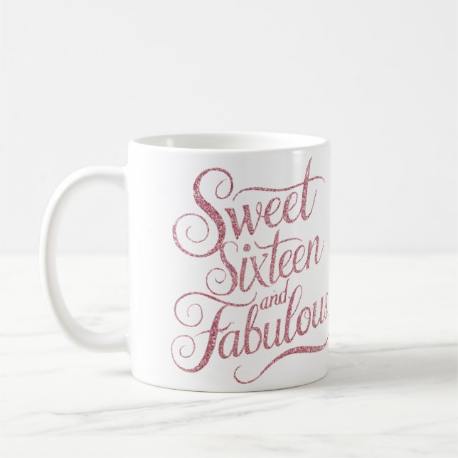 sweet sixteen coffee mug (Left)