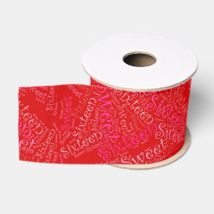 Sweet Sixteen Customisable Gift Wrap Ribbon Spools Grosgrain Ribbon