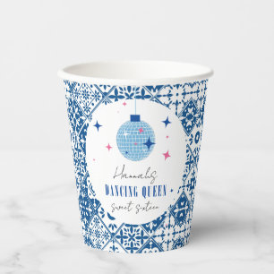 Sweet Sixteen Dancing Queen greek Musical disco Paper Cups