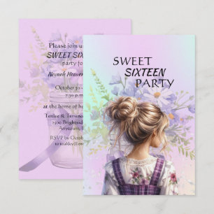 Sweet Sixteen Daughter Birthday Invitation