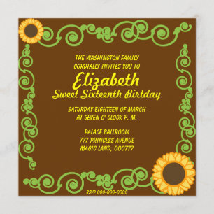 Sweet Sixteen Eternal Spring Invitation Card-Cust.