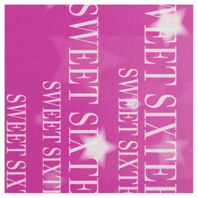Sweet sixteen fabric (Close Up)