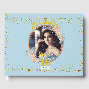 Sweet sixteen Fairytale Princess Photo Guest Book