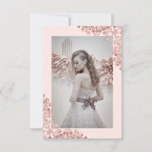 Sweet Sixteen Girl Trendy Lace Rose Gold