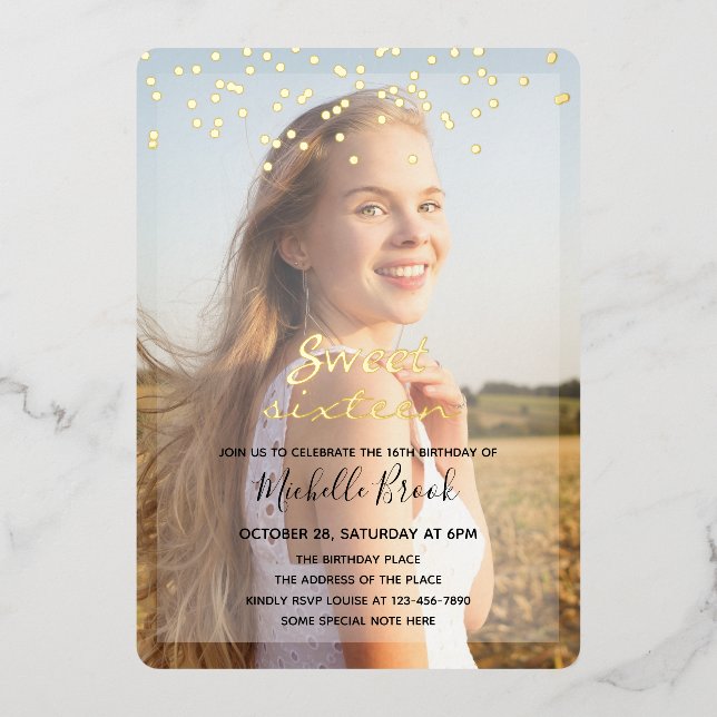 Sweet Sixteen Girl Two Photos  (Front)