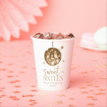 Sweet Sixteen Gold Disco Ball 16th Birthday Party Paper Cups<br><div class="desc">These are Sweet Sixteen Gold Disco Ball 16th Birthday Party Paper Cups!</div>