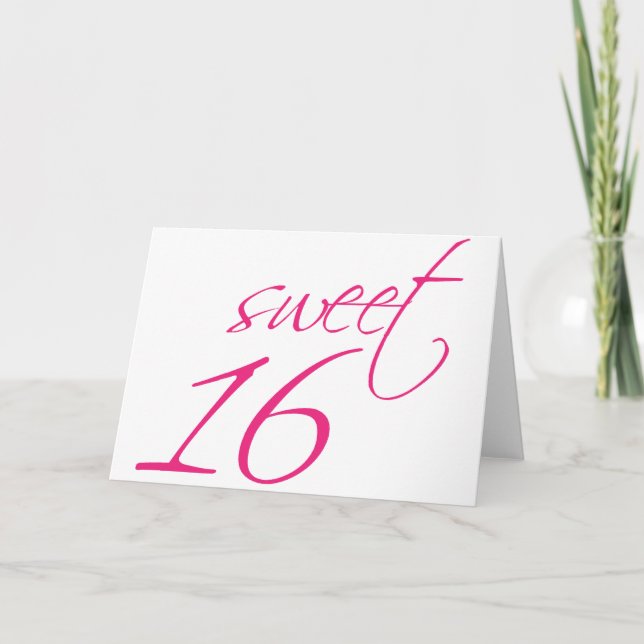 Sweet Sixteen Invitation (Front)
