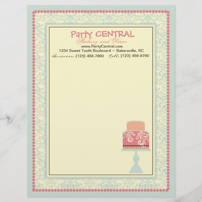 Sweet Sixteen Letterhead (Front)