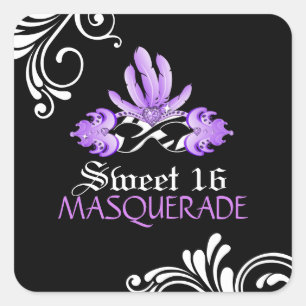Sweet Sixteen Masquerade Sticker