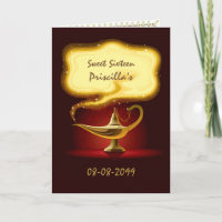 Sweet Sixteen party Arabian, Moroccan,4 faces, 5x7