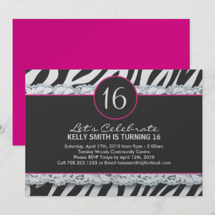 Sweet Sixteen Party Invitation