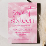 Sweet Sixteen Pink Clouds 16th Birthday Party Invitation<br><div class="desc">This is a Sweet Sixteen Pink Clouds 16th Birthday Party Invitation!</div>