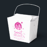 Sweet Sixteen Pink Disco Ball 16th Birthday Party Favour Box<br><div class="desc">These are Sweet Sixteen Pink Disco Ball 16th Birthday Party Favour Boxes!</div>