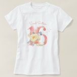 Sweet Sixteen Pretty Floral Custom 16th Birthday T-Shirt<br><div class="desc">This delicate and feminine design features the number 16, decorated with a bouquet of flowers and foliage and pretty script typography. It has a soft colour palette of blush pink, apricot, yellow, gold and dusty blue. The template is set up ready for you to edit Sweet Sixteen, for example you...</div>