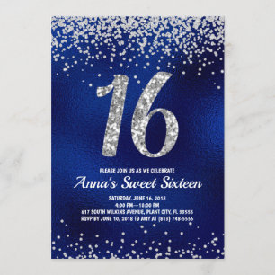 Sweet Sixteen Sparkle Invitations