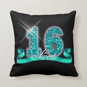 Sweet Sixteen Sparkle Teal ID120 Cushion