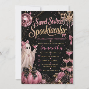 Sweet Sixteen Spooktacular Glam Party Invitation