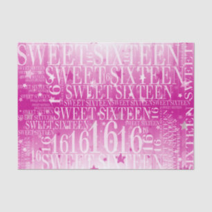 Sweet sixteen tissue paper