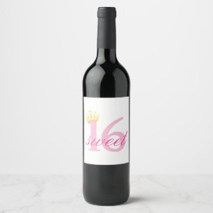 Sweet Sixteen Wine Label