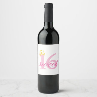 Sweet Sixteen Wine Label