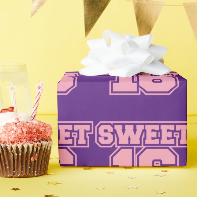 Sweet sixteen Wrapping Paper (Birthday Party)