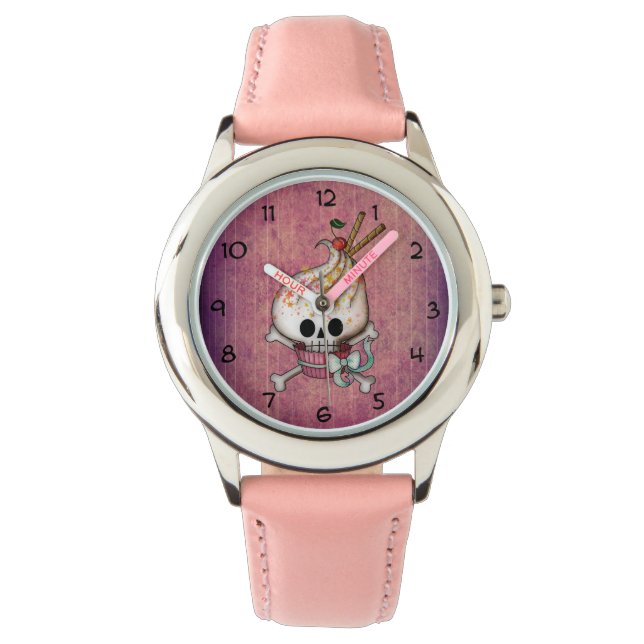 Sweet Skull Cupcake Watch (Front)