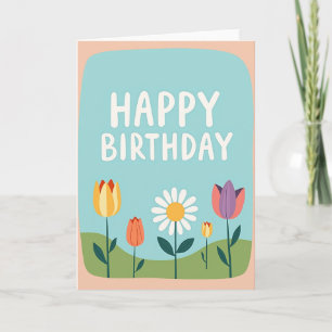 Sweet Sky Blue Birthday Card