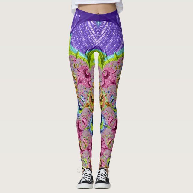 SWEET SLIMMING ~ Multicoloured 3D ~  Leggings (Front)