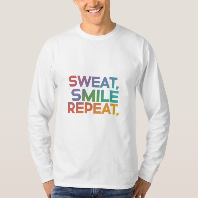 Sweet smile repeat men s tshirt  (Front)