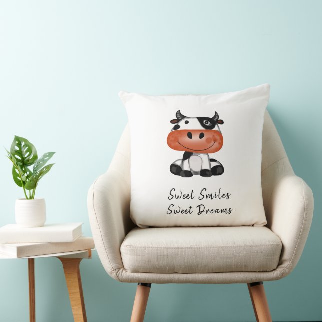 Sweet Smiles - Sweet Dreams Throw Pillow (Chair)