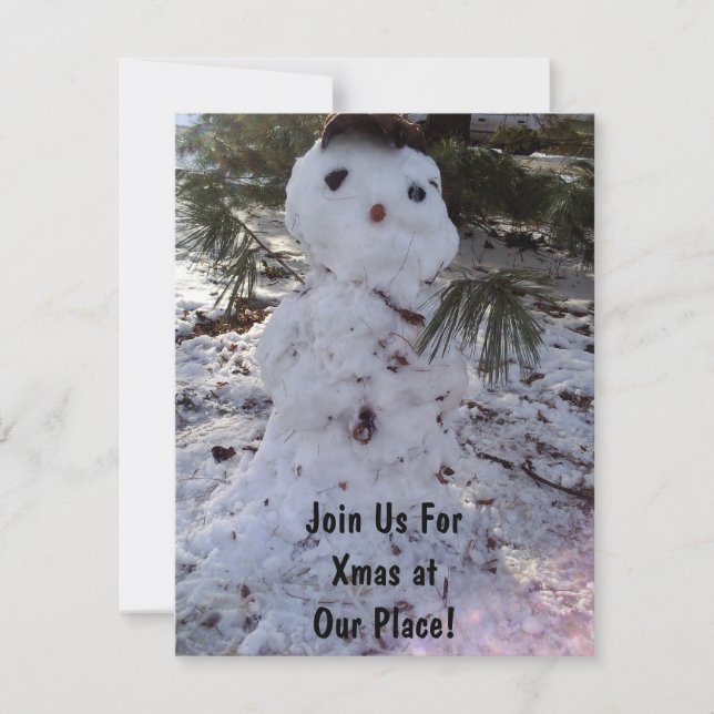 SweeT SNoWMaN Invitation (Front)