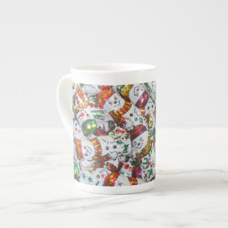 Sweet Snowmen bone china mug