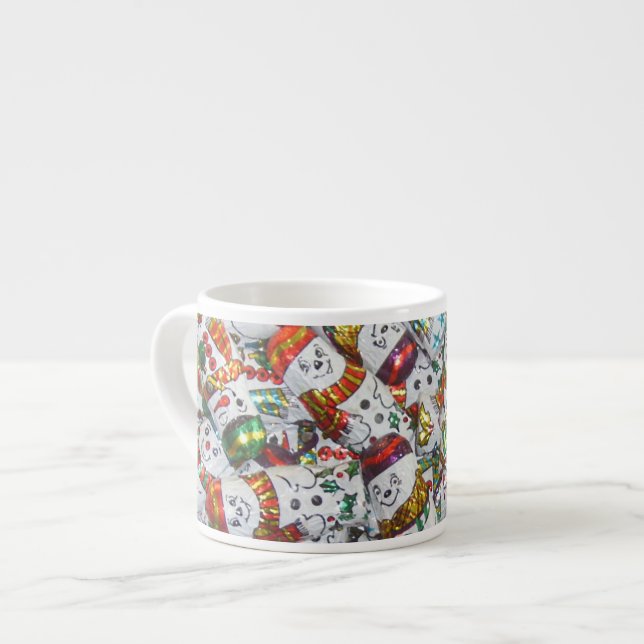 Sweet Snowmen espresso mug (Front Left)